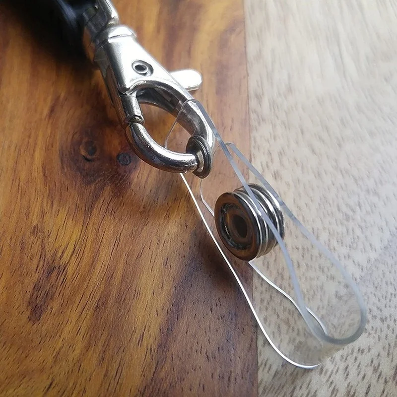 5 unids/lote, soporte para tarjetas de identificación transparente de alta calidad, cordón para Tarjeta De Nombre, llaveros, soporte para insignia, accesorios, soporte para credenciales - imagen 5