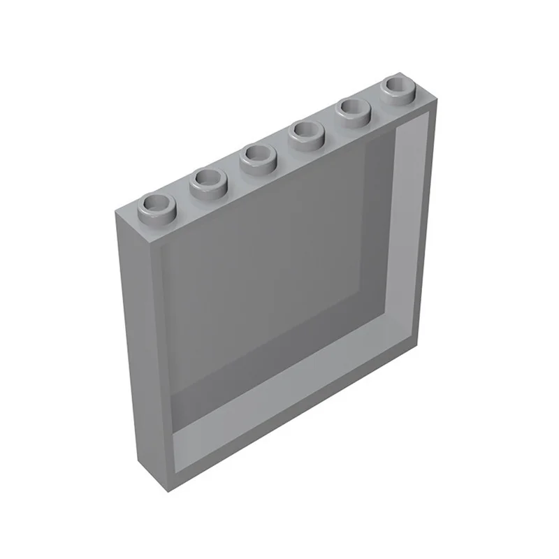 20 piezas ladrillos MOC 1x6x5 ventana casas de vidrio elemento de pared 59349 compatible con paneles de bloques de construcción ensambla accesorios 3754 - imagen 4