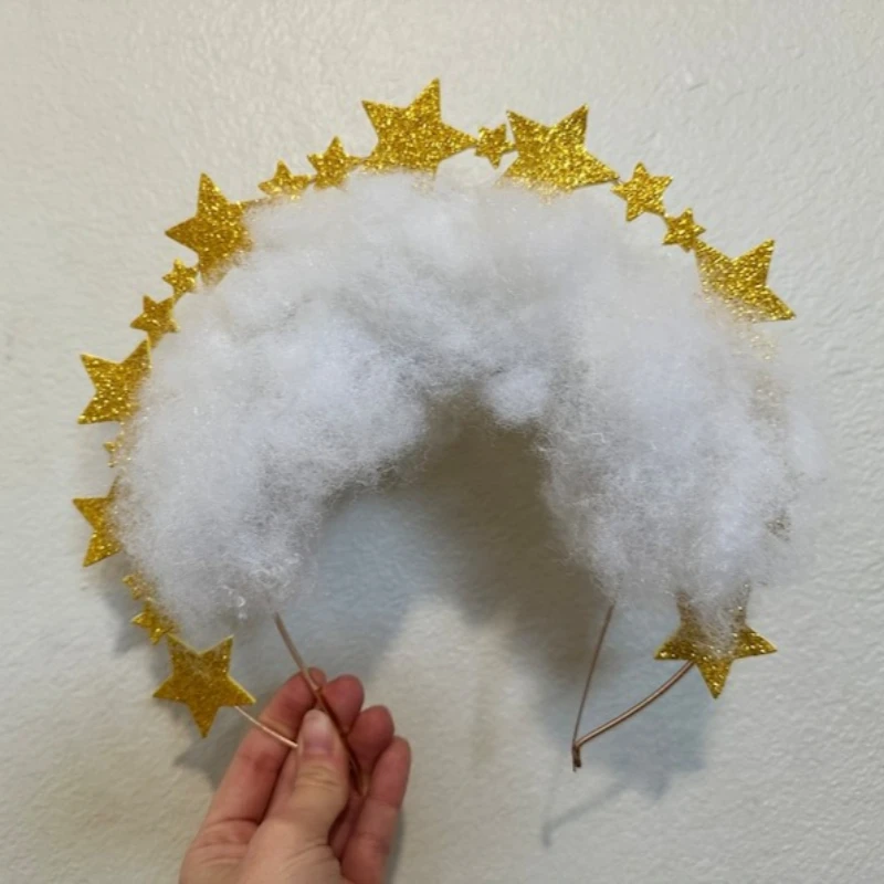 Diadema LED con nube mágica y rayos estrellados para disfraces - imagen 5