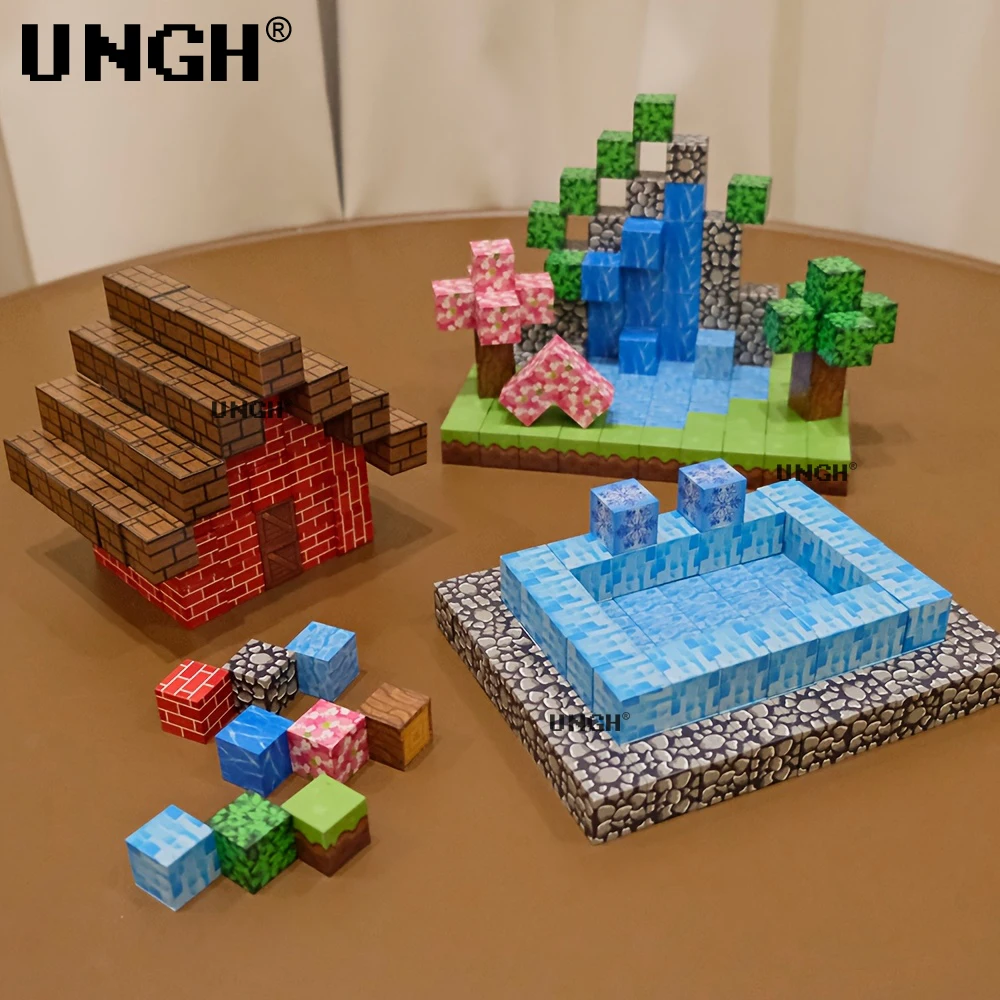 UNGH Bloques de construcción magnéticos Montessori para niños y niñas - imagen 3