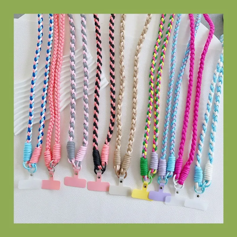 Nuevo Cordón tejido a mano para teléfono móvil, correa para muñeca, correas cruzadas para hombro, cuerda antipérdida - imagen 3