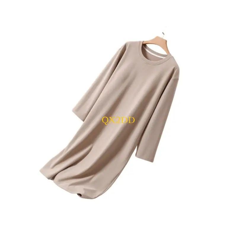 Ropa dormir elástica suave terciopelo QX2D para mujeres embarazadas ropa dormir cómoda invierno - imagen 2