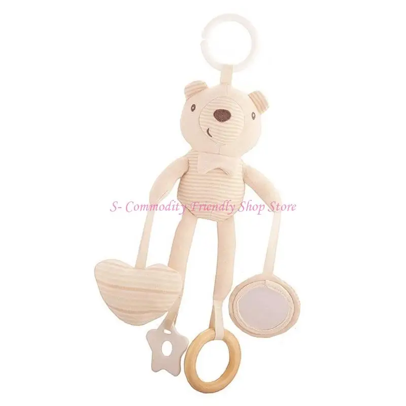 Sonajeros felpa suaves 85AE para bebés, juguetes desarrollo sensorial, campanillas montadas en cuna, sonajeros colgantes, - imagen 3