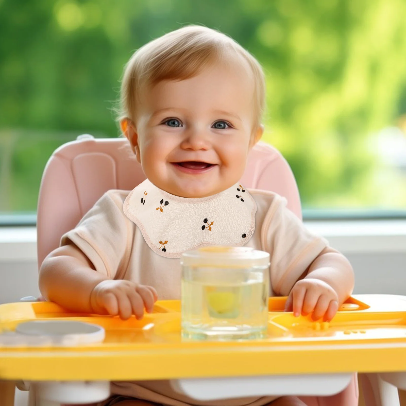 Babero de algodón para bebé, babero de alimentación impermeable, cómodo y reutilizable, suministros para bebés, Baberos para bebés, toallas de Saliva para niños pequeños - imagen 4