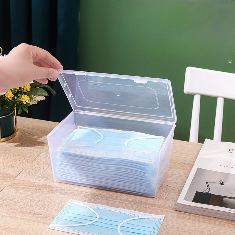 Caja de almacenamiento multifuncional, máscara, caja de almacenamiento de medicina, caja de almacenamiento de cosméticos, caja de almacenamiento de cables de datos, organizador de escritorio, 1 ud. - imagen 4