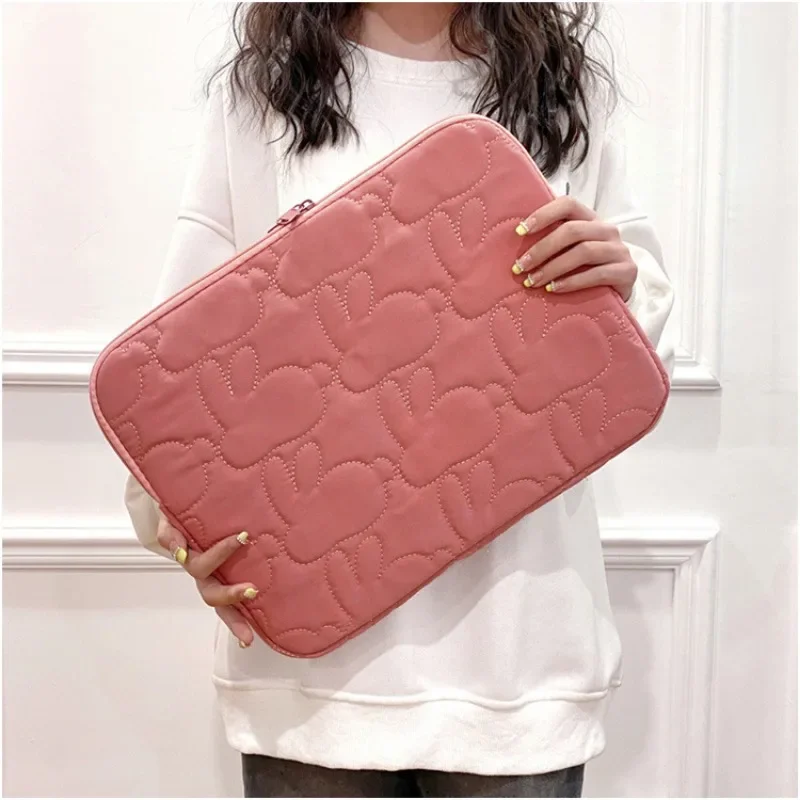 Funda acolchada para portátil infantil con bordado de conejo - imagen 4
