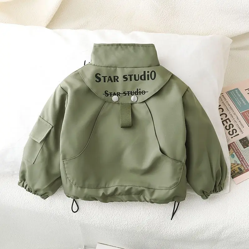 Chaqueta acolchada para niños de invierno con forro polar térmico - imagen 4