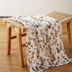 Happyflute Envoltura Bebé Muselina Suave Algodón Bambú Recién Nacido Estampada