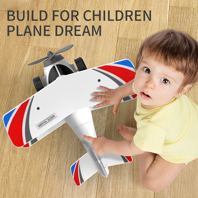 Coche de juguete inercial para niños, Avión de simulación grande, modelo de avión de juguete - imagen 3