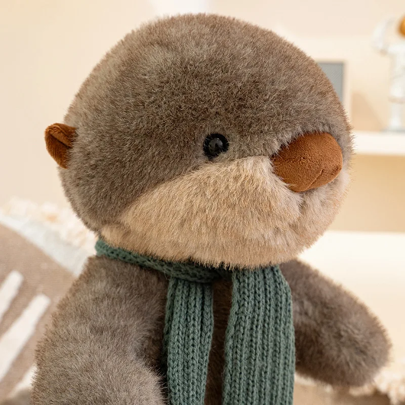 Bufanda de peluche de nutria para bebé – Suave y divertida - imagen 4