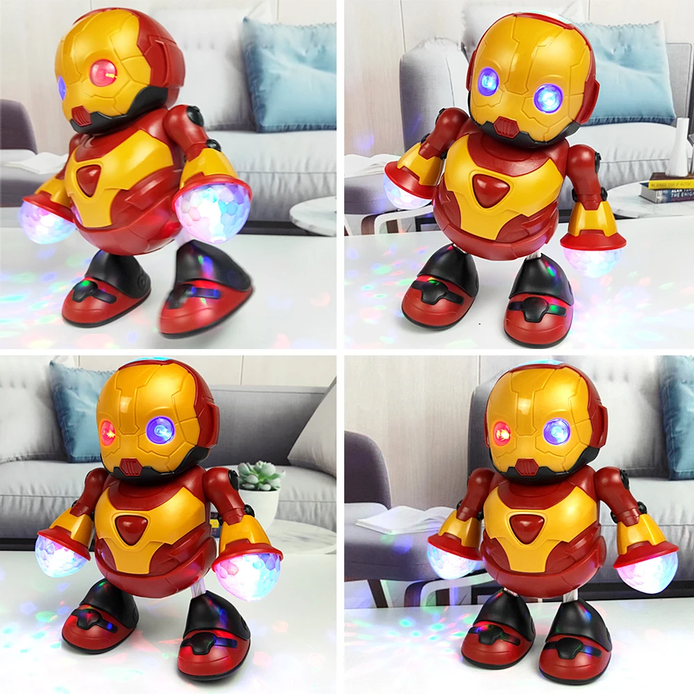 Modelo de robot de baile eléctrico: juguete de anime transformador que canta y brilla, regalo ideal para el día de los niños - imagen 2