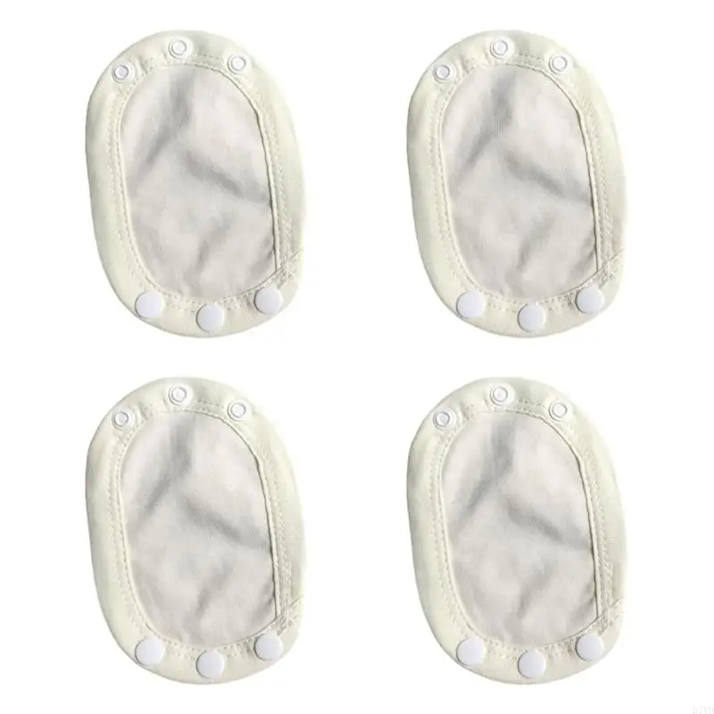 Panel extensión pañales reutilizable D7YD, paquete 4 Uds., fácil instalación, ajuste seguro a presión plástico - imagen 4