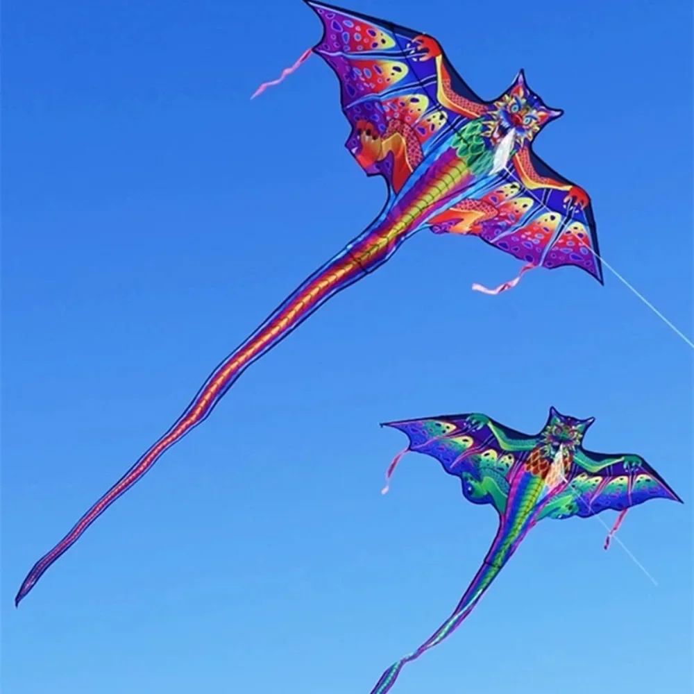 Easy to Fly Dragon Kite Good Flying Pterosaur Children's Kite Cartoon with 100 Meter Kite Line Outdoor Flying Toy Family Trips - imagen 5
