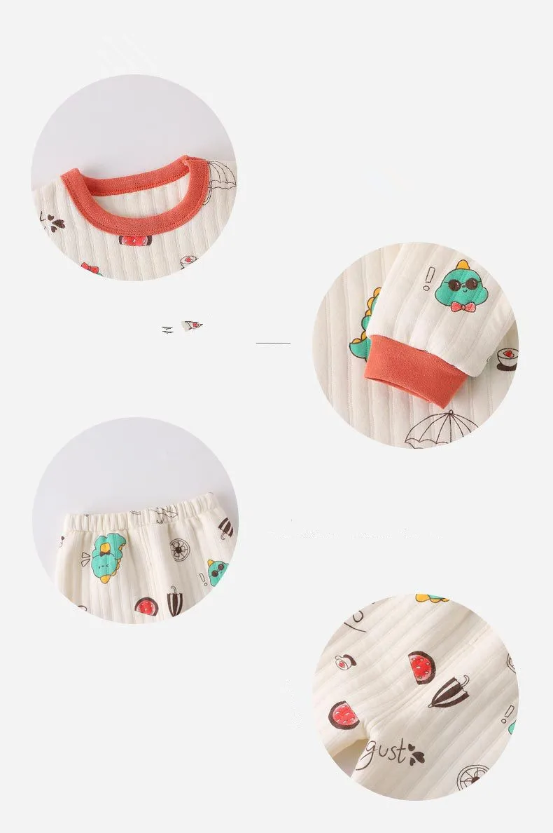 Detalle del tejido suave de la pijama infantil
