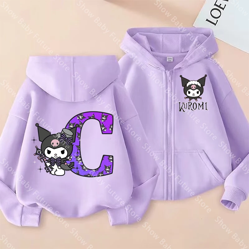 Sudadera Kuromi para niñas con capucha y manga larga Harajuku - imagen 2
