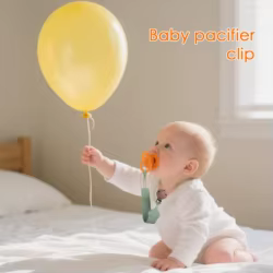 Clips para chupete para bebé niña, mordedor para niño pequeño, Clip para chupete calmante suave con textura para calmar comodidad, cuna para coche, guardería