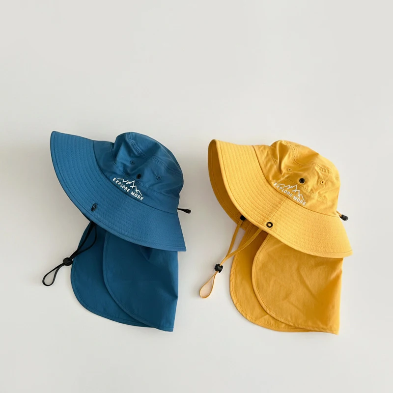 MILANCEL Sombrero pescador para niños – Algodón secado rápido - imagen 4