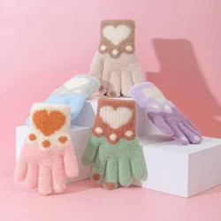 Guantes de polar con orejas de oso para niños – Cálidos para invierno