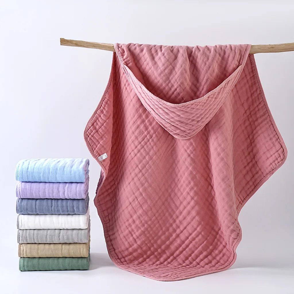 Toalla con capucha de algodón suave para bebé – Absorbente y cómoda