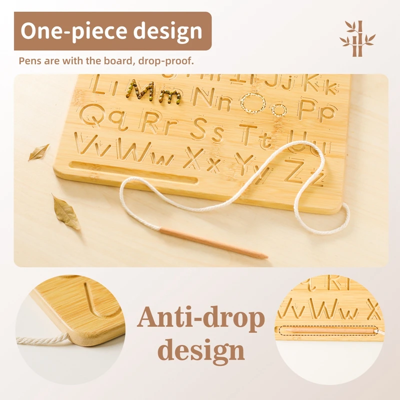 Tablero de aprendizaje del alfabeto Montessori para niños, juguetes de madera para Educación Temprana, tablero Digital del alfabeto, regalos para niños, nuevo - imagen 3