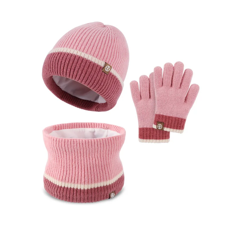 Gorro, bufanda y guantes de punto para niños – Set completo invierno