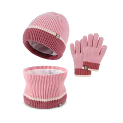 Gorro, bufanda y guantes de punto para niños – Set completo invierno