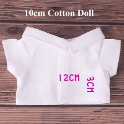Blusa a rayas con solapa para muñeca de peluche
