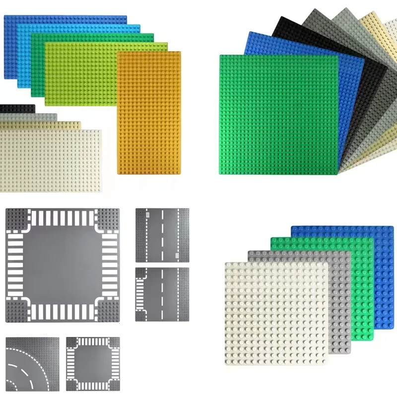Placa Base 32*32*16*16 puntos bloque de construcción DIY ciudad tráfico camino figuras juguetes de construcción ladrillos placas Base de plástico para niños - imagen 3