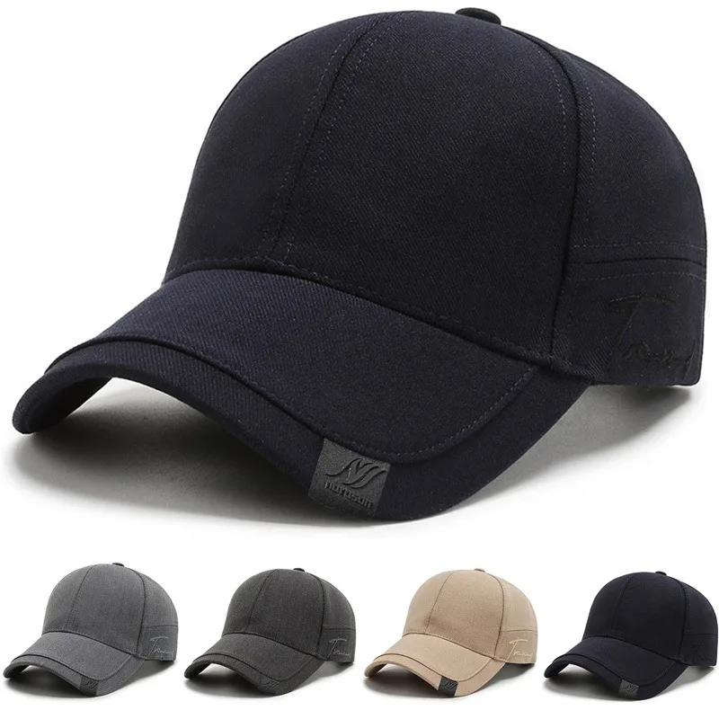 Gorras de béisbol sólidas para hombres gorra de algodón al aire libre Gorras de hueso CasquetteHomme hombres gorras de camionero de alta calidad