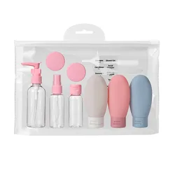 Botellas de viaje recargables para champú y gel