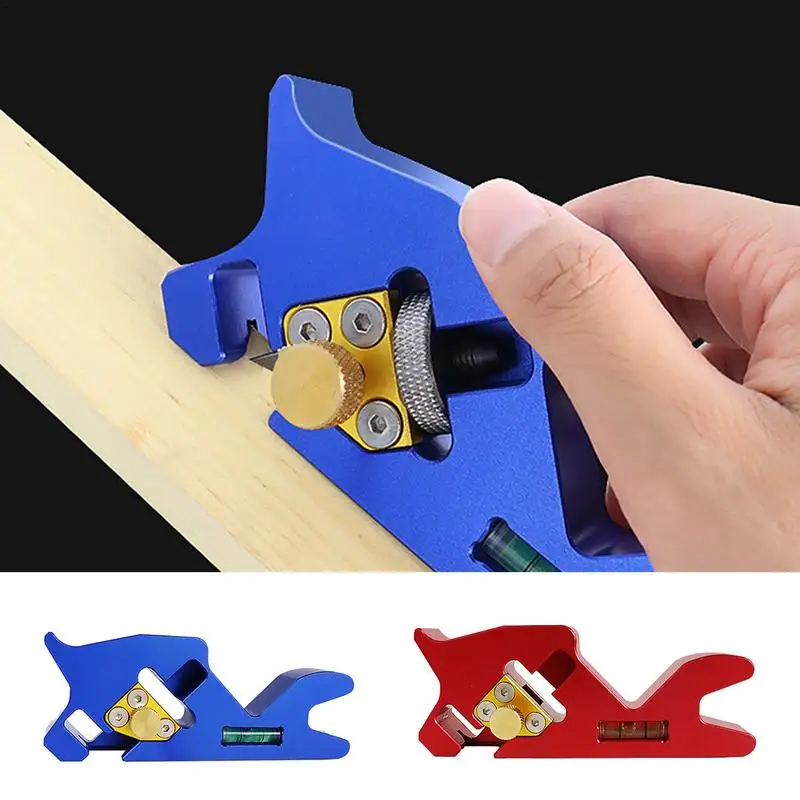 Avión de hombro, herramienta de aplanamiento de 45 grados con localizador auxiliar, eliminación de esquinas, herramientas profesionales de carpintería para carpintero - imagen 2