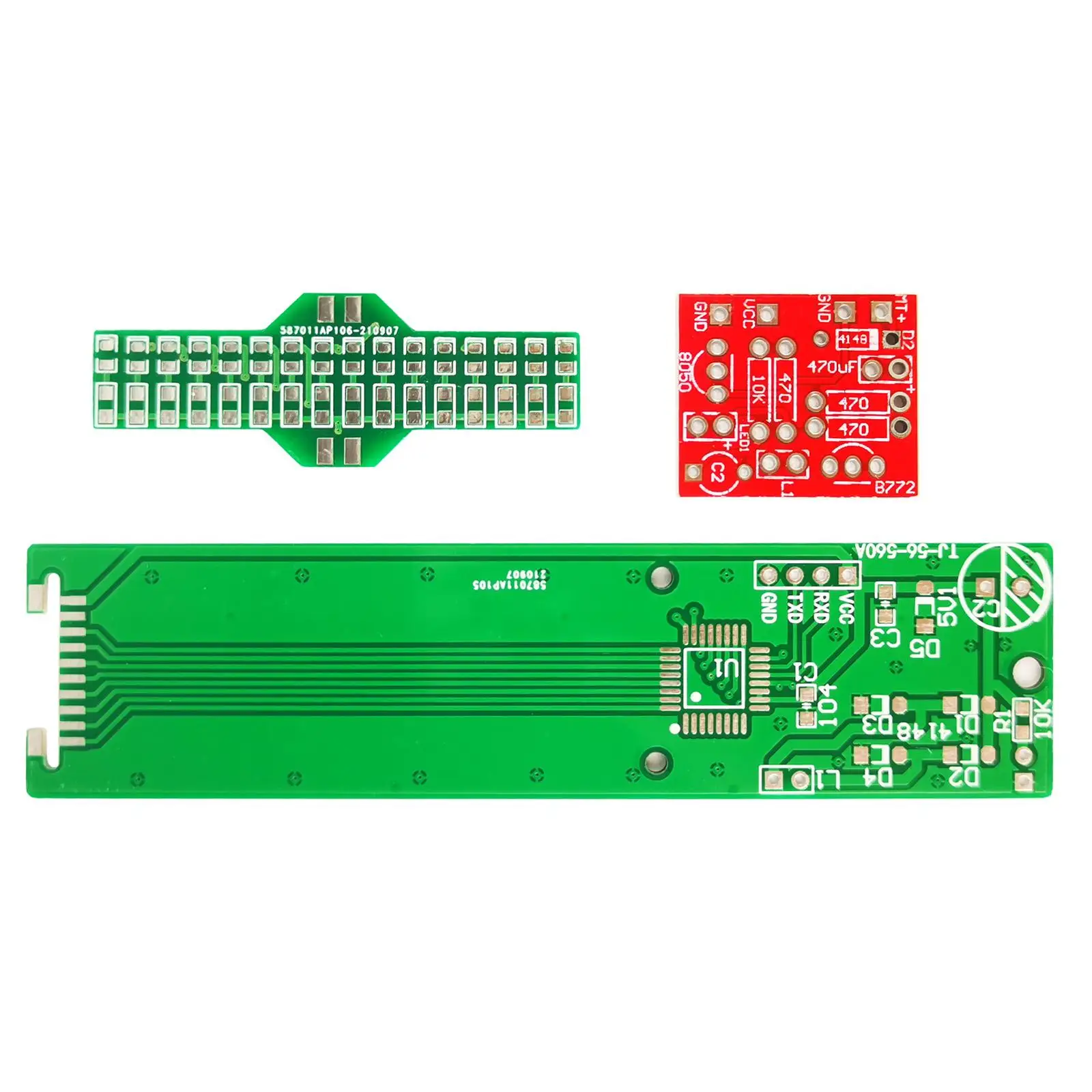 DIY Soldering Practice Kit Cross Rotating LED Display for Beginners Student