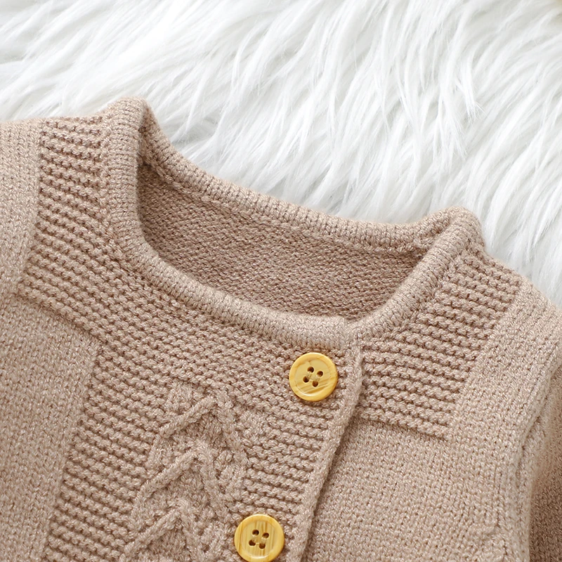 Conjunto cárdigan y pantalón bebé niña de algodón suave - imagen 3
