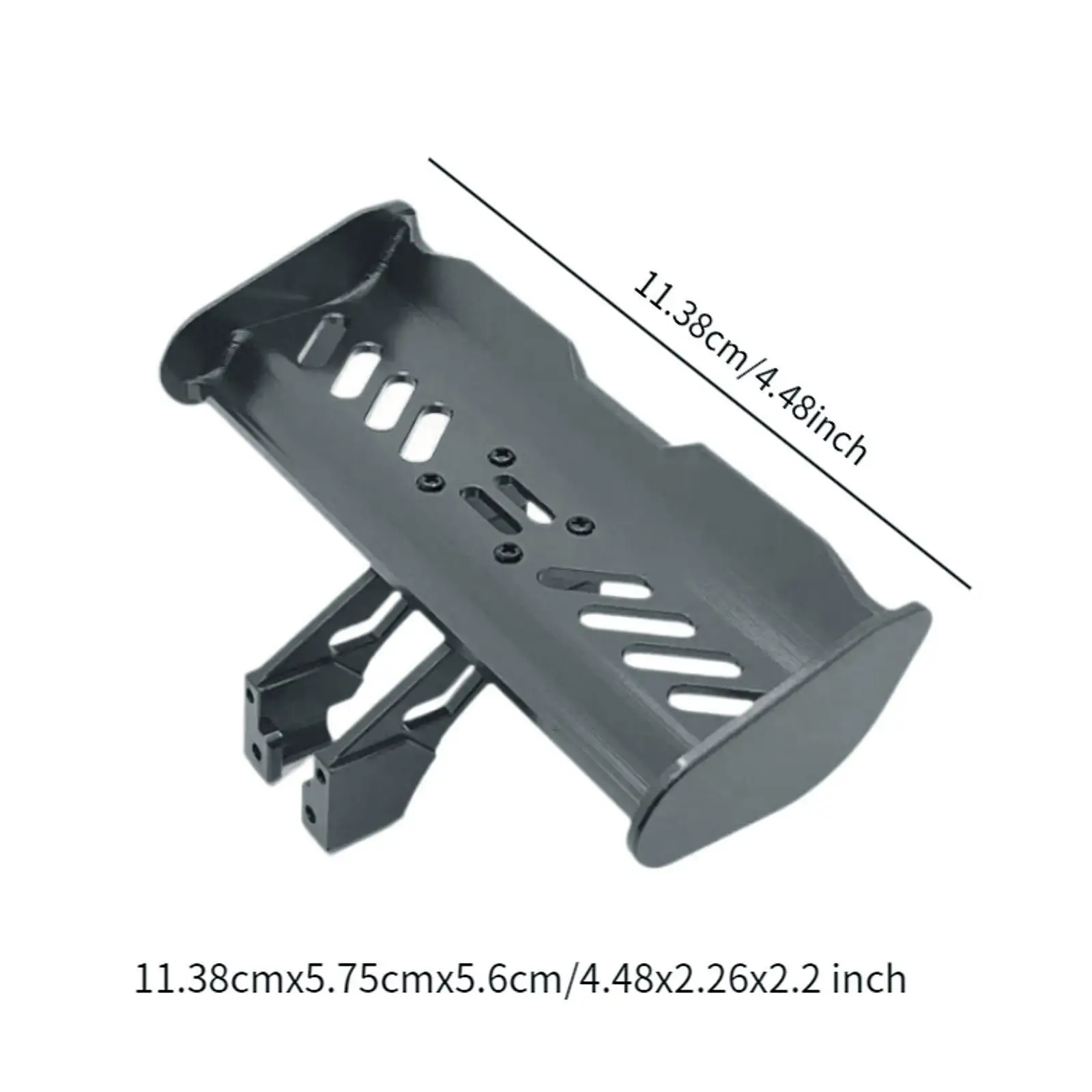 RC Tail Wing Modified Tail Wing Bracket Effective RC Rear Spoiler Wing 1/14 1/12 Aluminum Tail Wing for 124017 124008 Am-x12