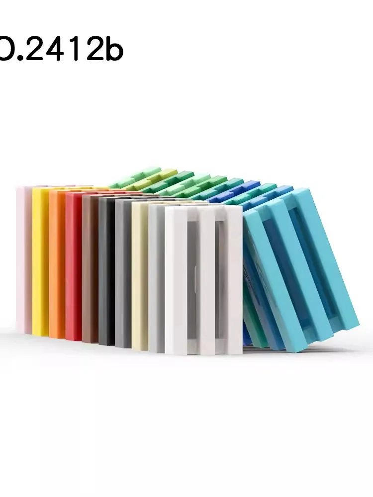 20pcsMOC Parts 2412 Tile Special 1 x 2 Grille Compatible Bricks DIY Assmble Building Blocks Particle Kid Puzzle Brain Toy Gift - imagen 3