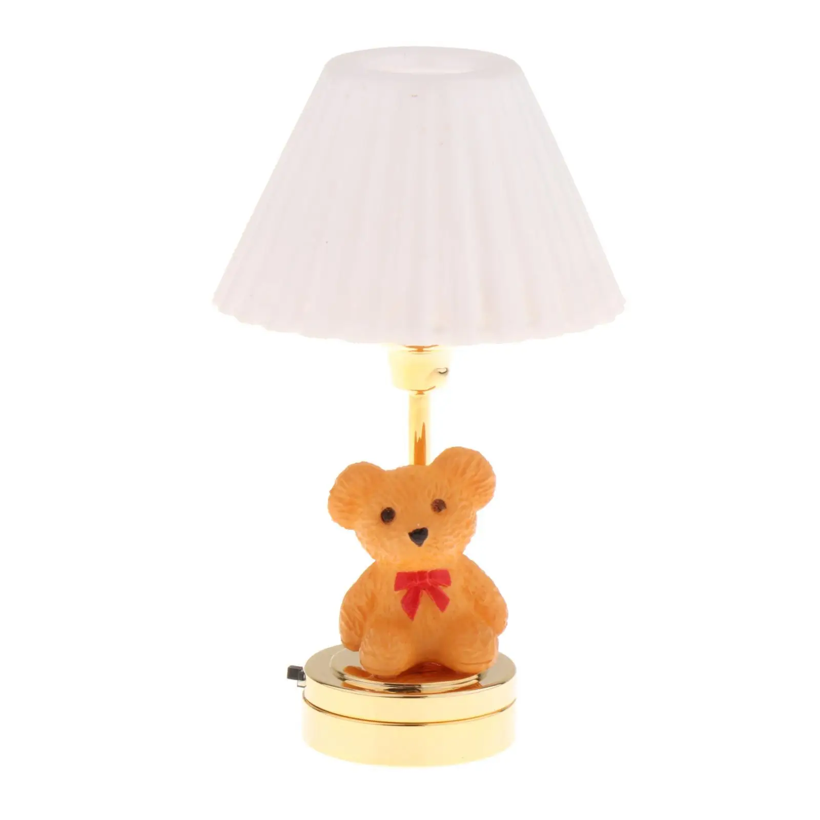 1:12 Scale Dollhouse Table Lamp Life Scene Micro Landscape Simulation Model Pretend Play for Bedroom Dining Room Kitchen Decor