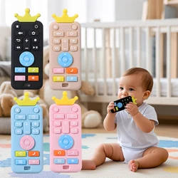 Mordedor de silicona para bebés con mando a distancia calmante