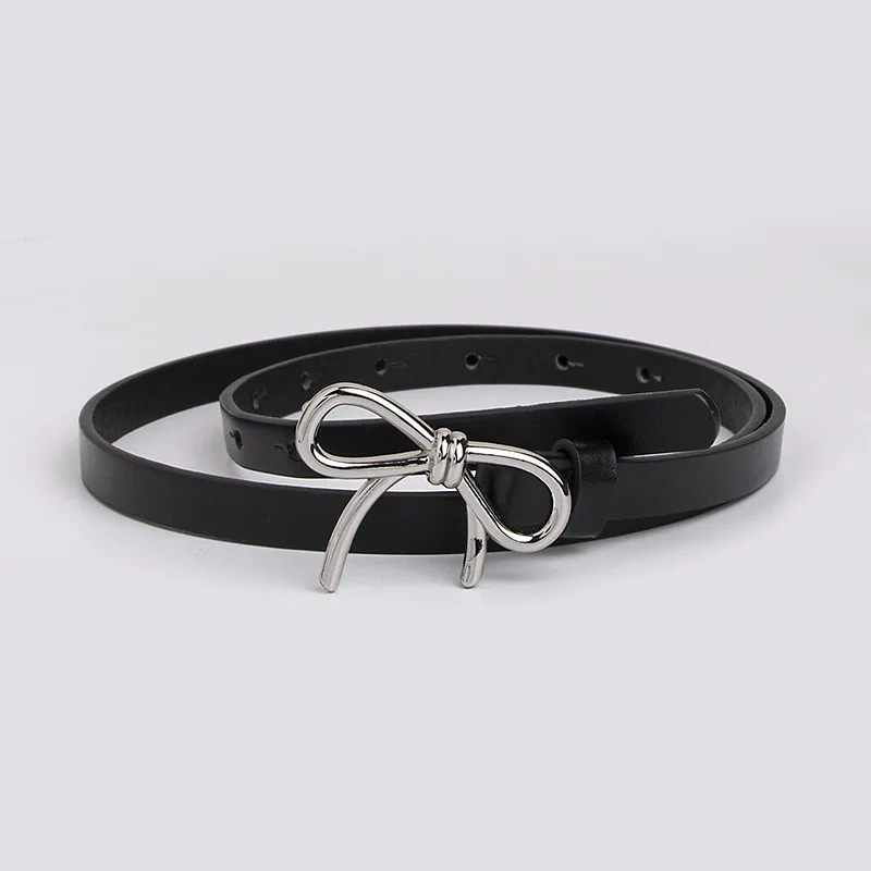 Black silver buckle
