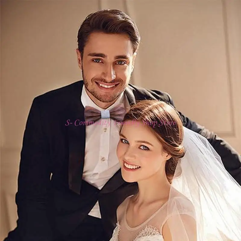 85AE Pajarita bebé madera tallada artesanal Diseño textura Bordes suaves naturales para recién nacidos 0 - imagen 5