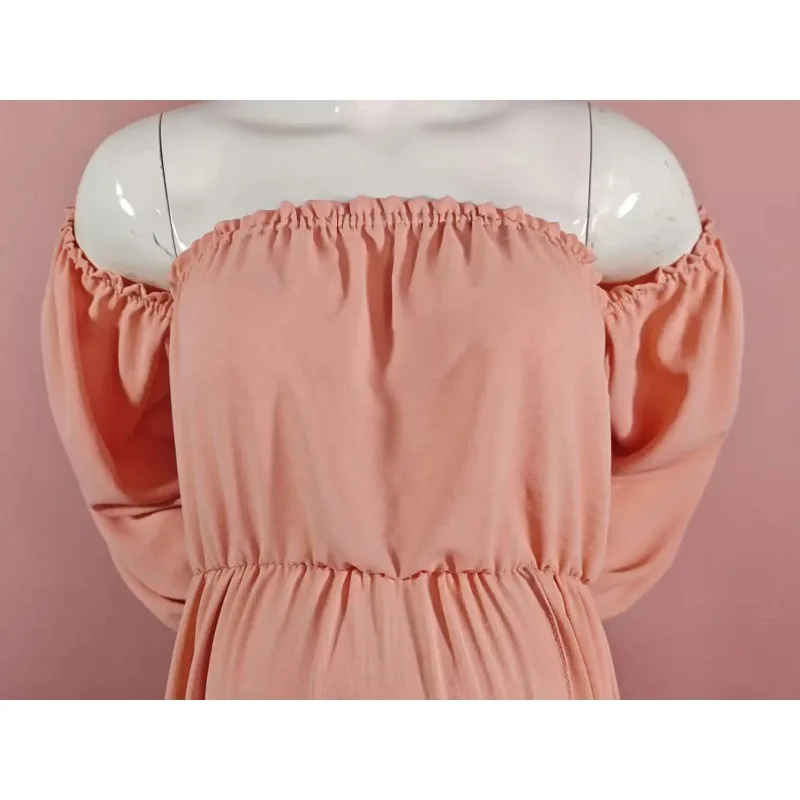 Vestido embarazada con hombros caídos ideal para sesión fotográfica - imagen 4