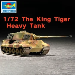 TRUMPETER 1/72 alemán el rey tigre tanque pesado modelo de ensamblaje Henschel torreta