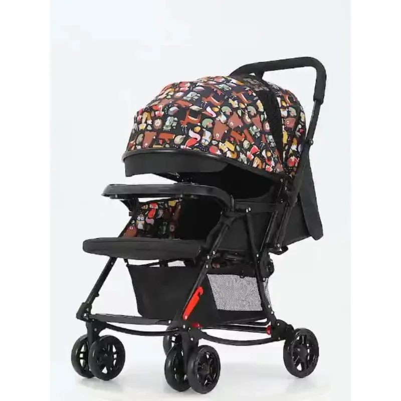 Carrito de bebé reversible y reclinable – Plegable con una mano - imagen 4