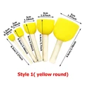 5pcs yellow mushroom
