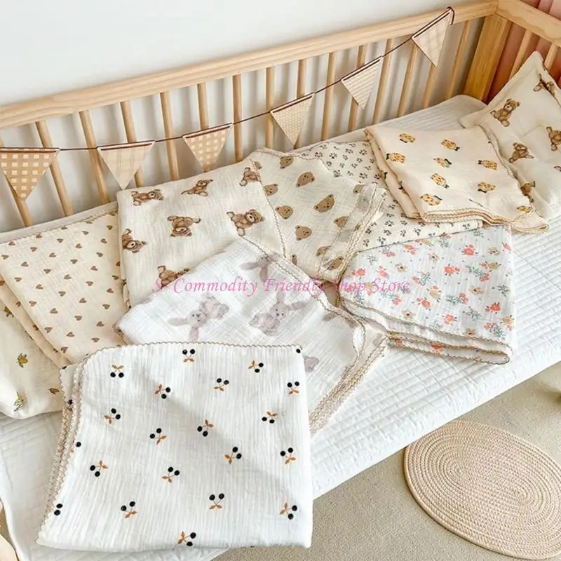 85ae Baby-Swaddle Blanket Infante Recibiendo Manta Linda Maneta Swaddle Muslin - imagen 3