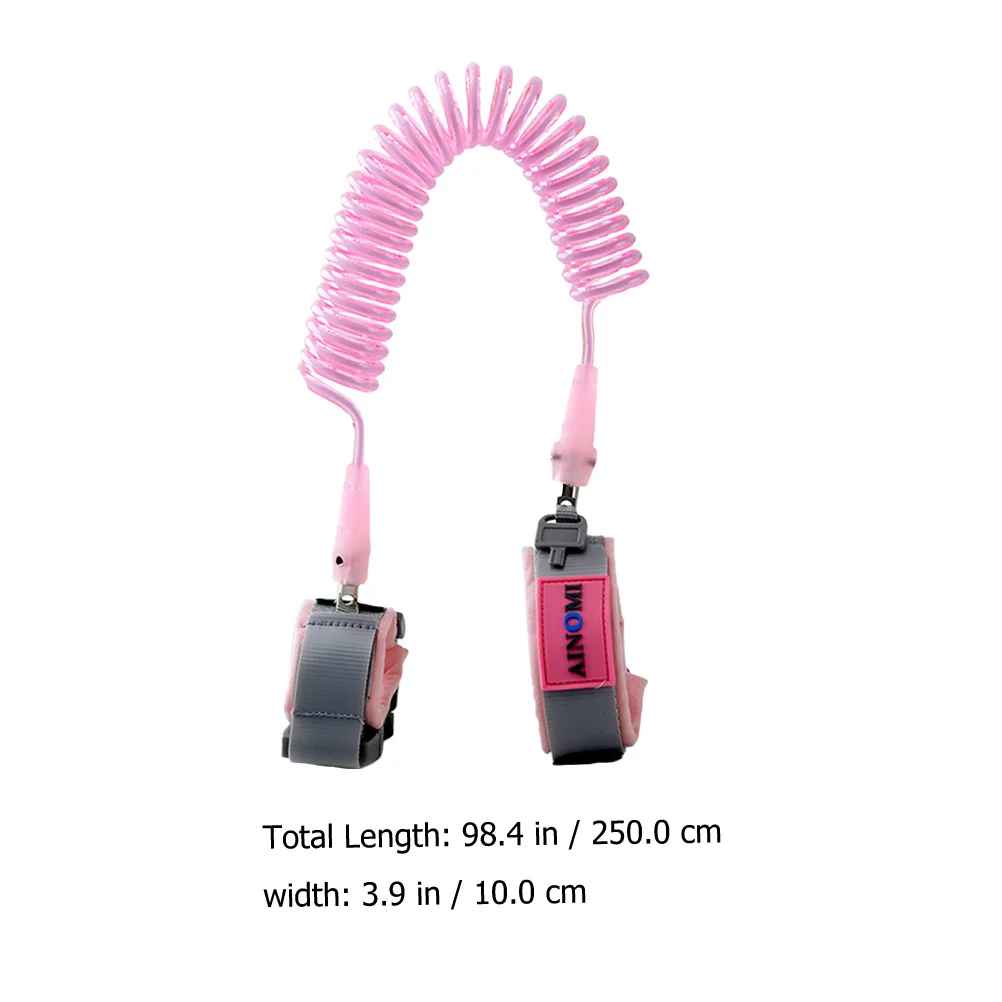 1 Uds. Pulsera antipérdida, bloqueo de seguridad para bebés, enlace de muñeca para niños pequeños, cuerda de tracción elástica, enlace de muñeca antipérdida de algodón - imagen 2
