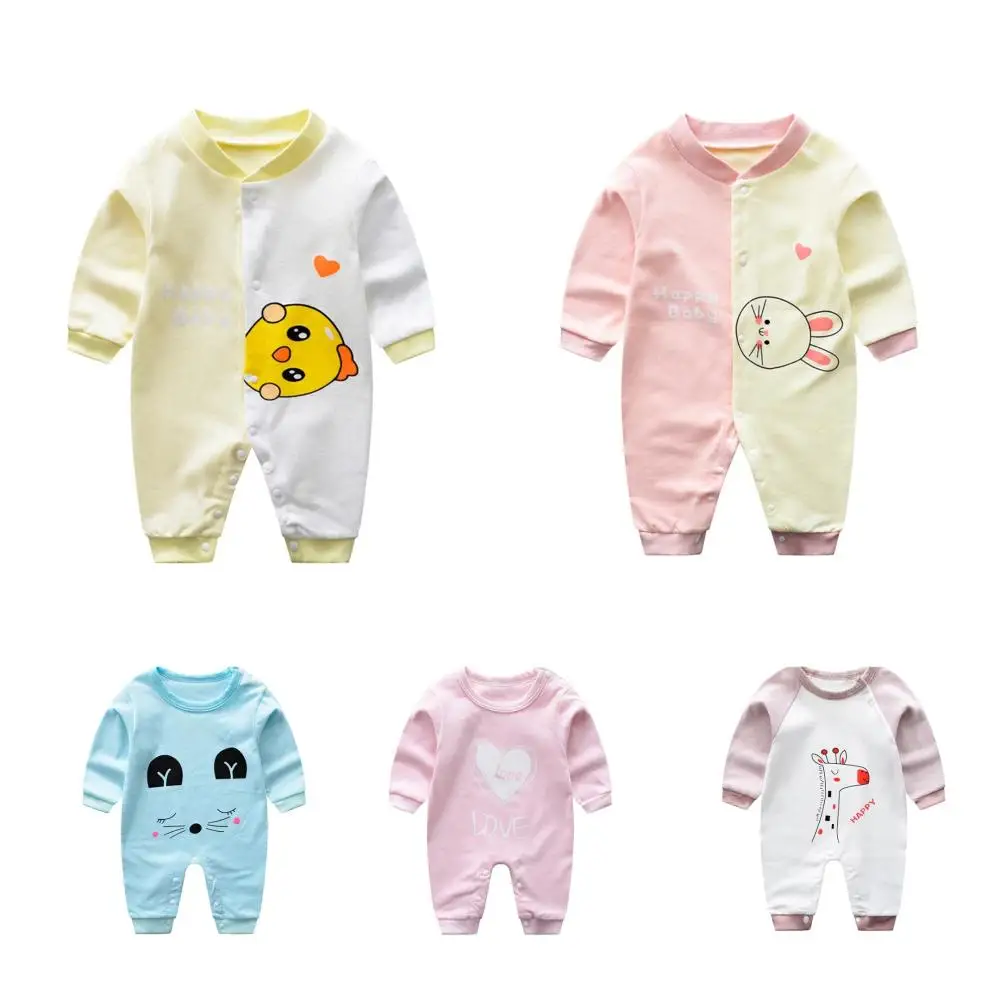 Disfraz para bebé de 0 a 24 meses, mono con estampado de dibujos animados para niña, mono de manga larga con cuello redondo, ropa de primavera y otoño
