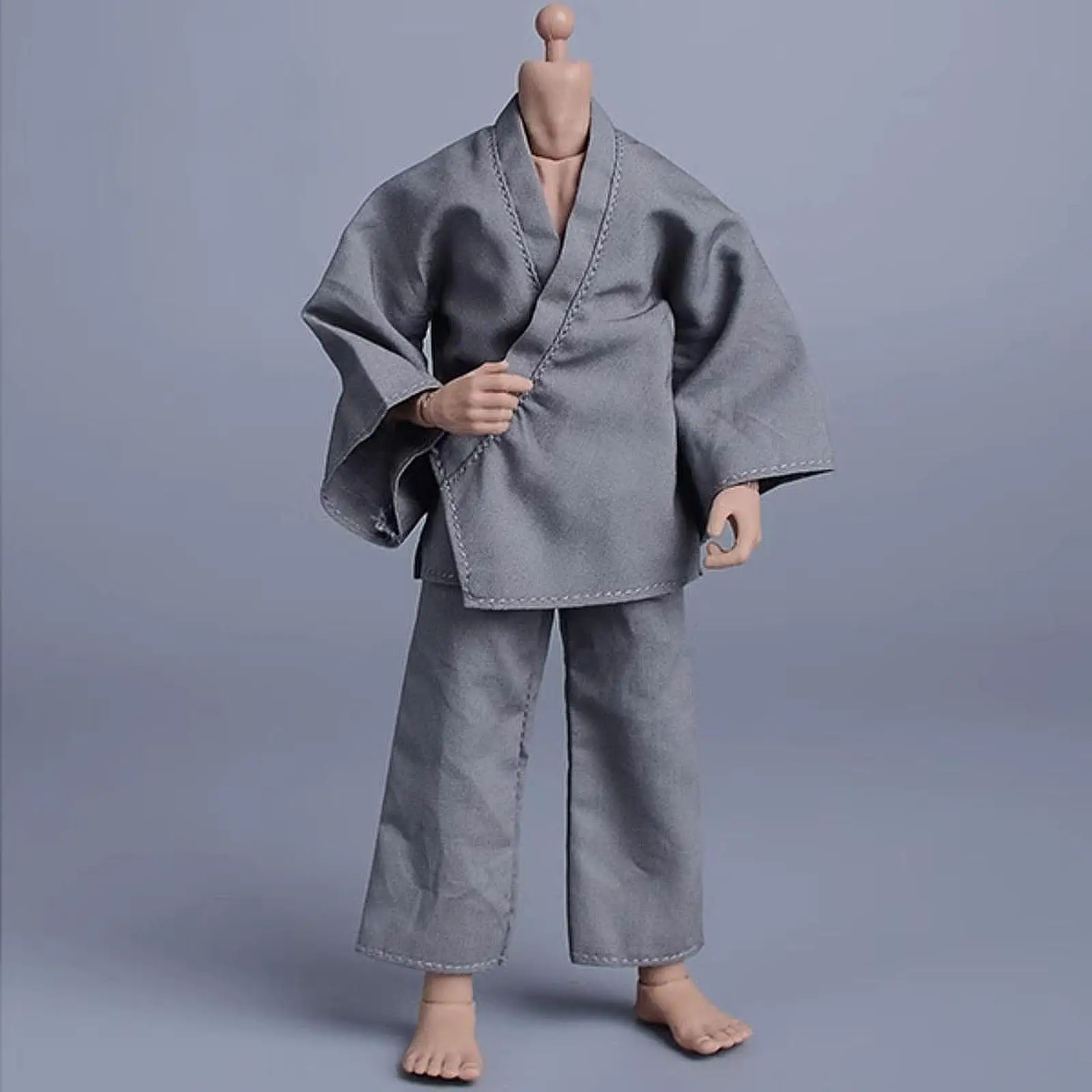 2Pcs 1/12 Male Figure Clothes Handmade Model Doll Toy Stylish Outfit Pants and Top Miniature for 6'' inch Male Action Figures