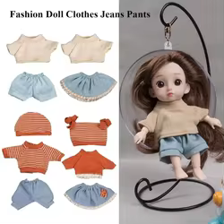Vestidos y vaqueros para muñecas de 16 cm con complementos