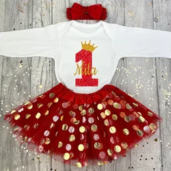 Body con tutú de lentejuelas para niña