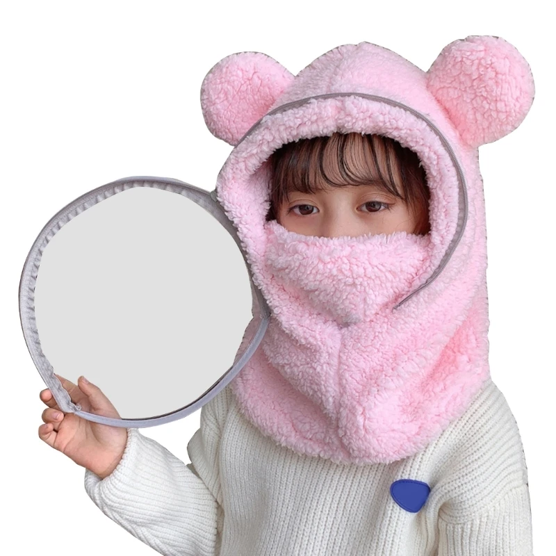 pink with mask